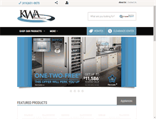 Tablet Screenshot of kwaappliances.com
